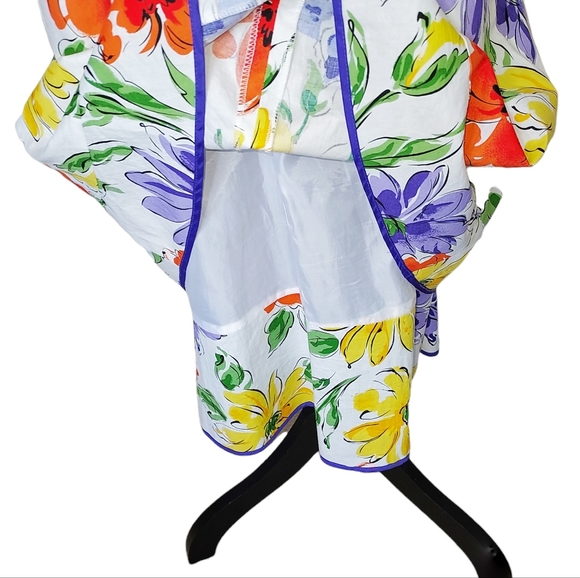 Willi Smith Floral Faux Wrap Sleeveless Dress Size 6 - Picture 5 of 8